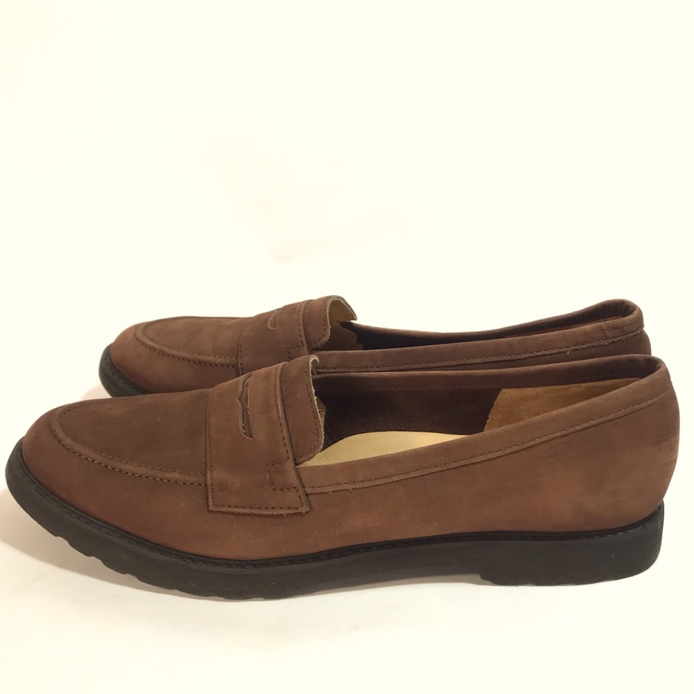 Rockport Brown Suede Penny Loafers